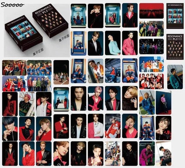 54pcs/set Kpop Lomo card Stray kids GOT7 TWICE NCT RESONMICE PT.2 HD Photo Print Album Photocard