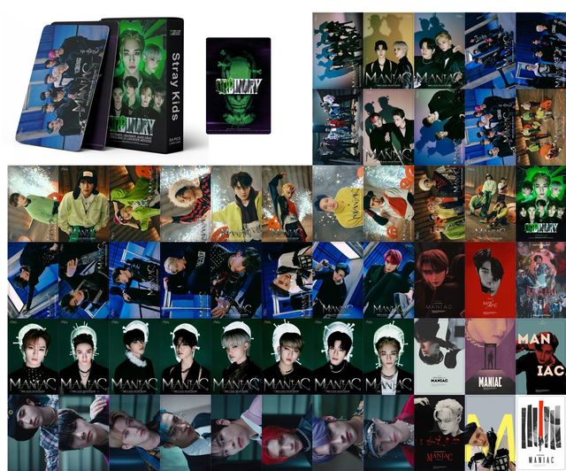 55pcs/set Kpop Stray Kids Lomo Cards ODDINARY New Album Boys Photocards