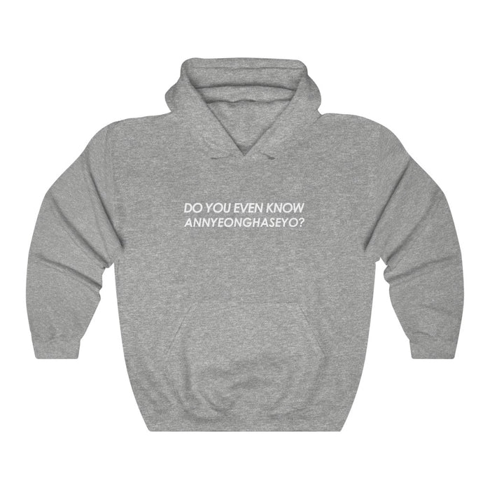Do You Even Know Annyeonghaseyo? Hoodie - Trendy Winter Kpop Hoodies - Kpop Hooded Sweater