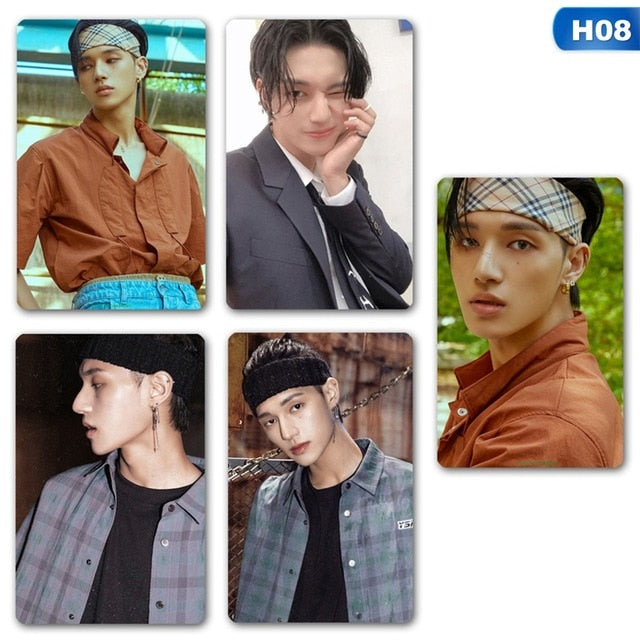 5pcs/set Kpop ATEEZ Lomo card Stray kids Photocard HD photo print album photocard for fans gifts