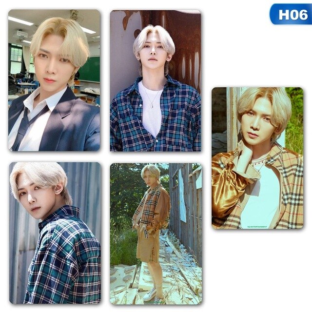 5pcs/set Kpop ATEEZ Lomo card Stray kids Photocard HD photo print album photocard for fans gifts