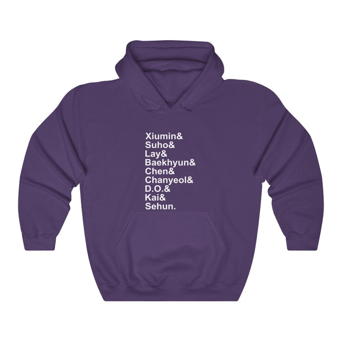 EXO Xiumin & Suho & Baekhyun& Chen& Chanyeol& Do & Kai& Sehun Hoodie - EXO Hoodies - Kpop Pullover Hoodie