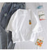 Kpopshop Originals - 90s girl Women carrot O-neck T-shirts Vintage Ullzang  Top Tees Female - Kpopshop