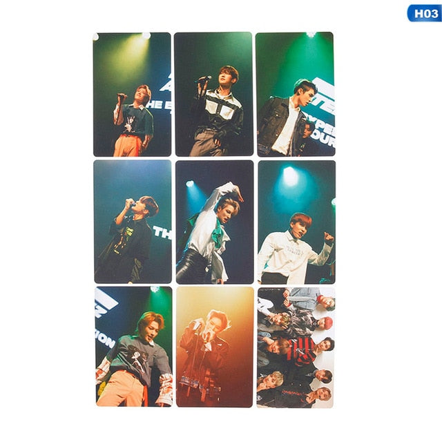 9pcs/set Kpop ATEEZ Photocard Postcard TREASURE EP.FIN ALL TO ACTION Album Photo Card ATEEZ KPOP Lomo Cards New Arrivals