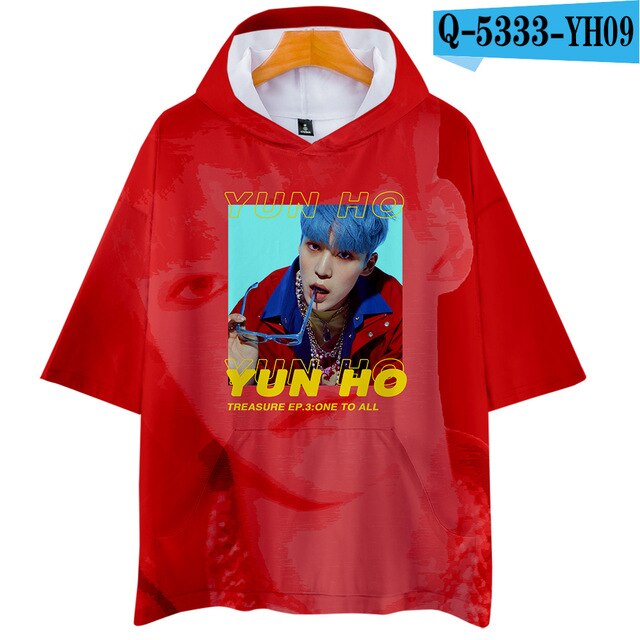 ATEEZ 3D New Personality Tee Shirt K Pop  T-shirt Hip-Hop Soft Tops - Kpopshop