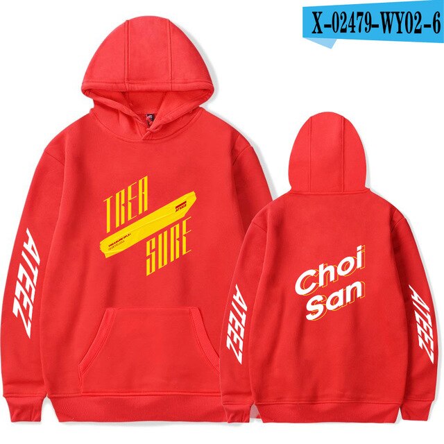 ATEEZ hoodies men/womens sweatshirt autumn winter pop singer ATEEZ Black boy Hoodie sudaderas Jacket winter kpop pullover tops