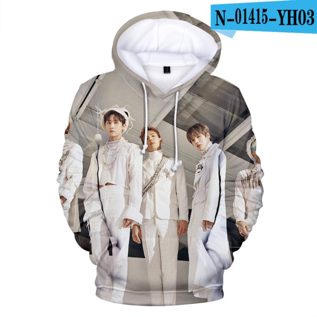 Monsta X 3D Hoodies Men/Women Autumn Fashion Casual Sweatshirts 3D Print Monsta X Men's Hoodie TOP