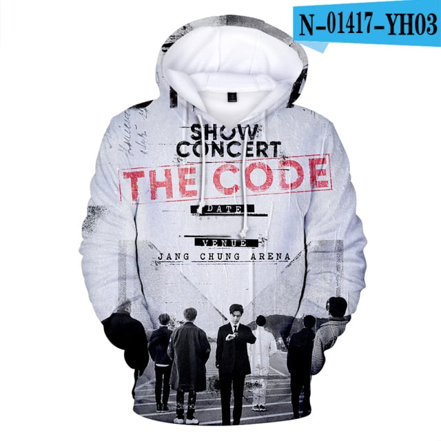 Monsta X 3D Hoodies Men/Women Autumn Fashion Casual Sweatshirts 3D Print Monsta X Men's Hoodie TOP