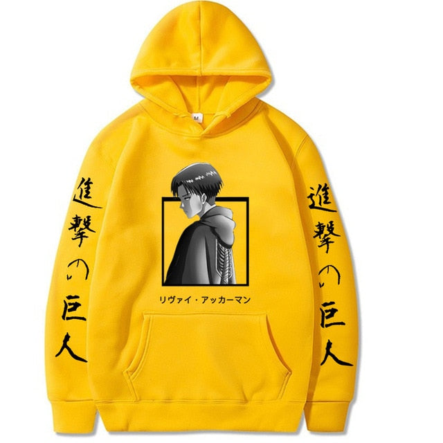 Anime Attack on Titan Pullovers Tops Long Sleeves Hoodie Male
