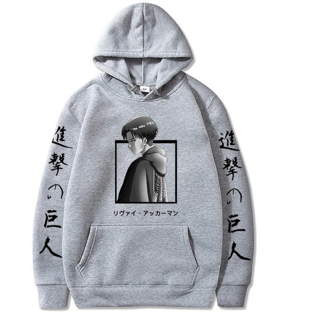 Anime Attack on Titan Pullovers Tops Long Sleeves Hoodie Male