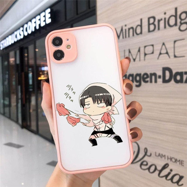 Anime Japanese Attack on Titan Phone Case for Iphone 12 Mini 11 Pro XS MAX 8 7 6 6S Plus X SE20 XR Soft Bumper Fundas Coque Case