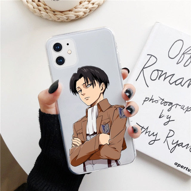 Anime Japanese attack on Titan Phone Case For iphone 12 mini 11 pro XS MAX 8 7 6 6S Plus X SE2020 XR Soft TPU Fundas Coque case
