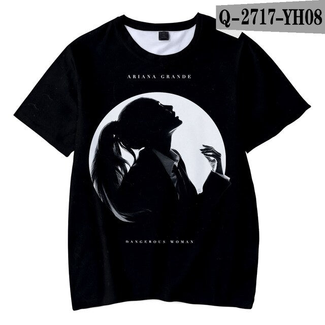 Ariana Grande Child Thank you next boy girl New Kpop Ariana Grande Hot Ladies T-shirt - Kpopshop