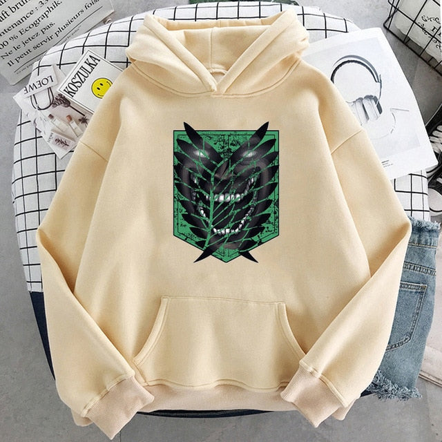 Attack on Titan Hoodie Men Fashion Loose Pullovers Casaul Tops