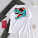 Kpopshop Originals - T-shirts Rainbow Striped Soft Loose Embroidery T-shirt  (16) - Kpopshop