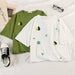 Kpopshop Originals - T-shirts Rainbow Striped Soft Loose Embroidery T-shirt  (16) - Kpopshop