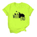 Women T-Shirt Letter O-Neck Loose Tops Women Plus Size Femme - Kpopshop