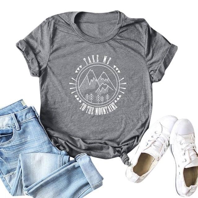 Women T-Shirt Letter O-Neck Loose Tops Women Plus Size Femme - Kpopshop