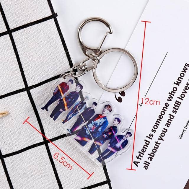 Creative kpop stray kids album photo key chain TWICE TXT REDVELVET Seventeen GOT7 ITZY stray kids kpop stationery set - Kpopshop