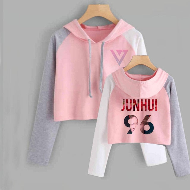 Seventeen Tops Women Kpop Seventeen Album Scoups Jeonghan Joshua Hoshi Wonwoo Woozi Dk The8 Sweatshirt