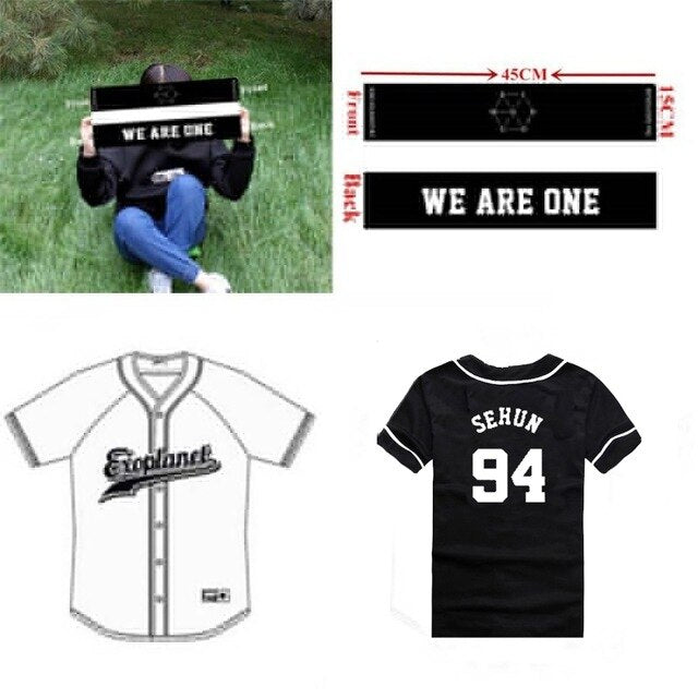 EXO Planet 3 EXOrDIUM T-shirt In Seoul KPOP Unisex BUTTON DOWN Peripheral Aid T-shirt