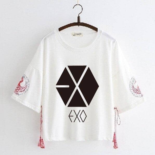 Kpop Newest EXO cotton tshirt k-pop Japanese style small fresh round neck girl T-shirt streetwear kawaii Tee shirt women loose summer tops that you'll fall in love with. At an affordable price at KPOPSHOP, We sell a variety of EXO cotton tshirt k-pop Japanese style small fresh round neck girl T-shirt streetwear kawaii Tee shirt women loose summer tops with Free Shipping.