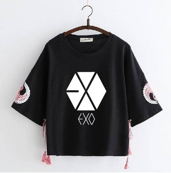 Kpop Newest EXO cotton tshirt k-pop Japanese style small fresh round neck girl T-shirt streetwear kawaii Tee shirt women loose summer tops that you'll fall in love with. At an affordable price at KPOPSHOP, We sell a variety of EXO cotton tshirt k-pop Japanese style small fresh round neck girl T-shirt streetwear kawaii Tee shirt women loose summer tops with Free Shipping.