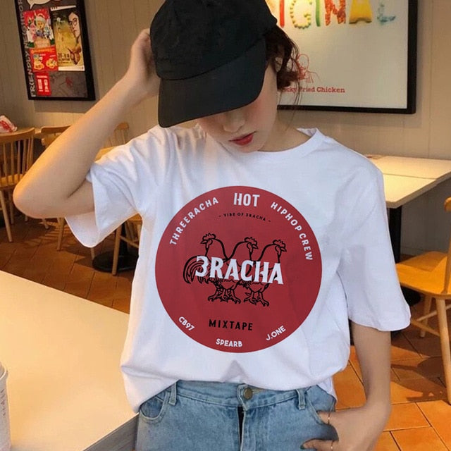 Stray Kids Women T-shirt  Short Sleeve  Tops Hip Hop Female Tee Shirts