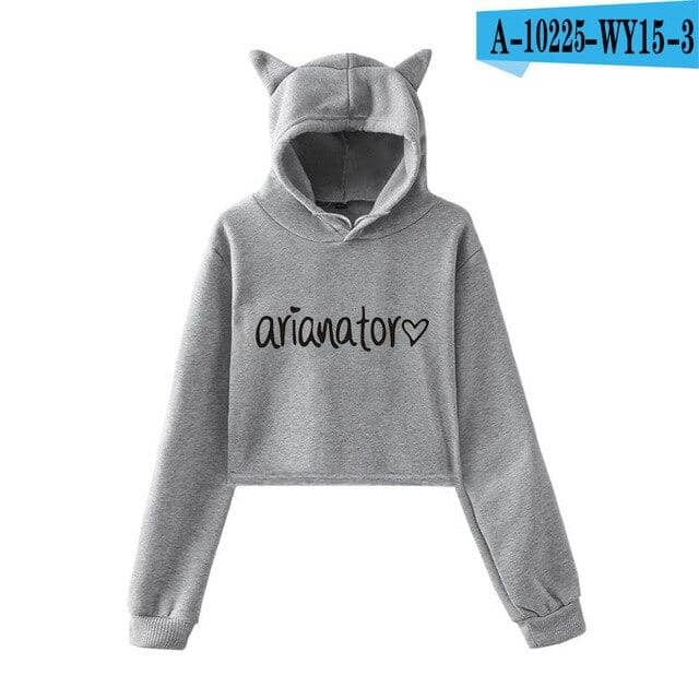 Kpop Newest Frdun Tommy 2018 NEW Ariana Grande hot fashion so trend sala Cat Crop Top Women Hoodies Sweatshirts Sexy Kpop Harajuku Plus Size that you'll fall in love with. At an affordable price at KPOPSHOP, We sell a variety of Frdun Tommy 2018 NEW Ariana Grande hot fashion so trend sala Cat Crop Top Women Hoodies Sweatshirts Sexy Kpop Harajuku Plus Size with Free Shipping.