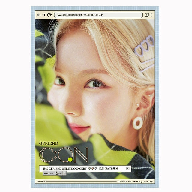 GFRIEND 2020 Online Concert Posters Wall Decoration Stickers