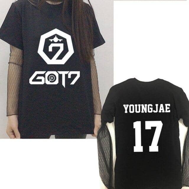 Kpop Newest GOT7 Seoul concert peripheral clothes with the same paragraph short-sleeved T-shirt lace backing girls summer two-piece suit that you'll fall in love with. At an affordable price at KPOPSHOP, We sell a variety of GOT7 Seoul concert peripheral clothes with the same paragraph short-sleeved T-shirt lace backing girls summer two-piece suit with Free Shipping.