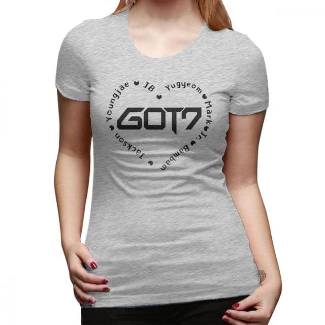 Kpop Newest Got 7 Kpop T-Shirt GOT7 Heart T Shirt Casual O Neck Women tshirt New Fashion Cotton Large Printed Short-Sleeve Ladies Tee Shirt that you'll fall in love with. At an affordable price at KPOPSHOP, We sell a variety of Got 7 Kpop T-Shirt GOT7 Heart T Shirt Casual O Neck Women tshirt New Fashion Cotton Large Printed Short-Sleeve Ladies Tee Shirt with Free Shipping.