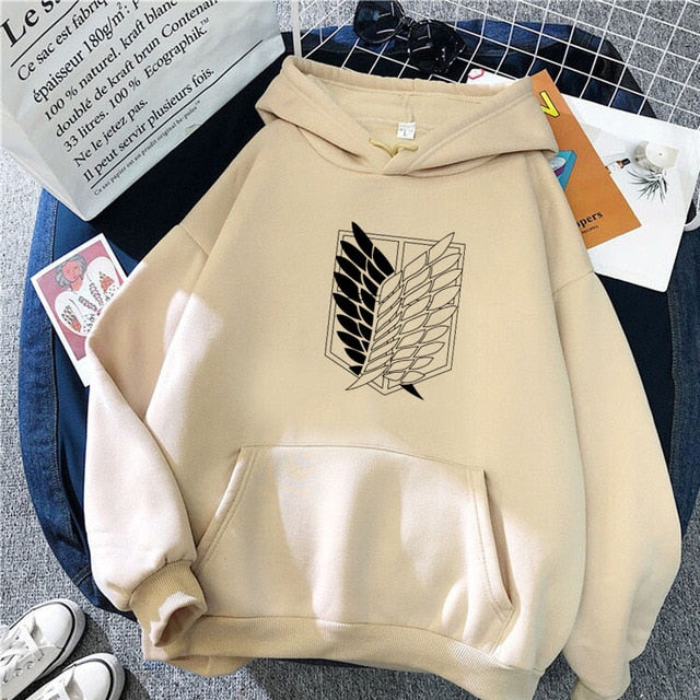 Female/Men Hoodies Japanese Anime Graphic Hoodie Woman Kawaii Naruto One Piece Demon Slayer Attack on Titan