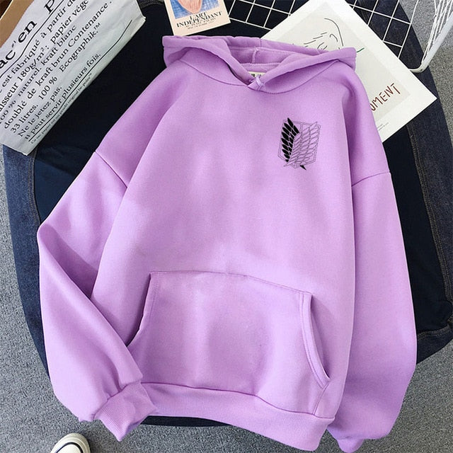 Female/Men Hoodies Japanese Anime Graphic Hoodie Woman Kawaii Naruto One Piece Demon Slayer Attack on Titan