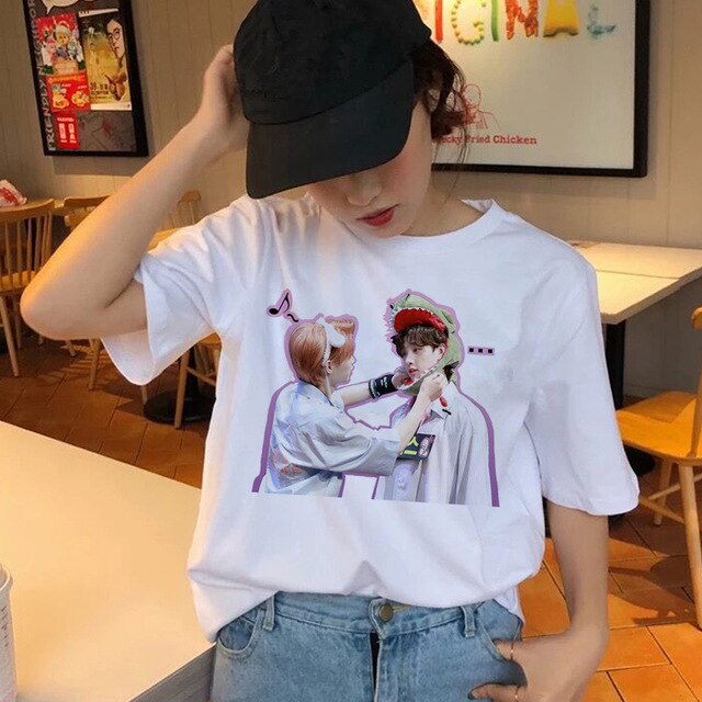 Stray Kids T-Shirt 90s Streetwear Summer T-shirts Stray Kids Women Top Female Hip Hop Clothes O-neck Casual Lady Tees Tops Shirts