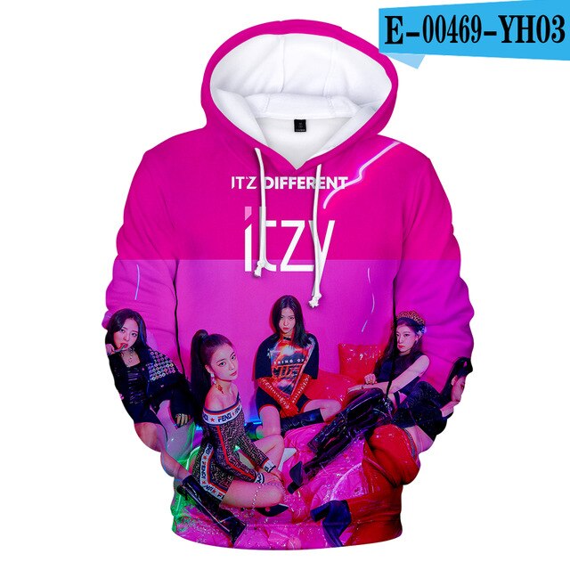 ITZY Hoodies Men/Women Sweatshirt Hooded Male/Female Star ITZY DALLA DALLA Polluvers 3D Hoody  Winter Clothes top