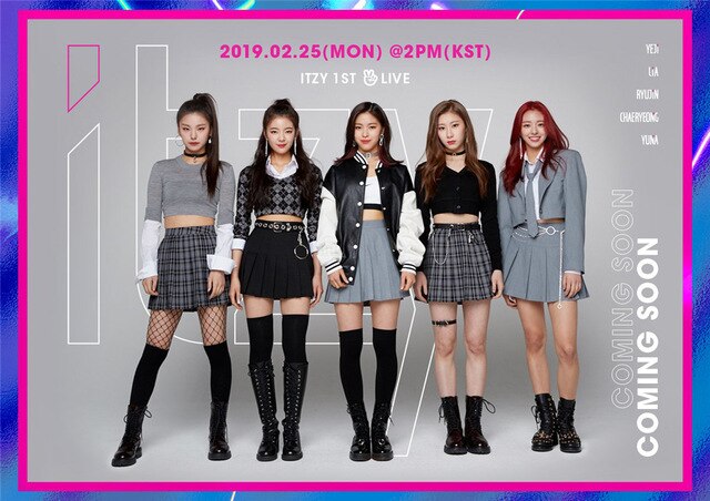 ITZY Kpop Posters Korean Singers White Coated Paper Prints Clear Image Home Decoration