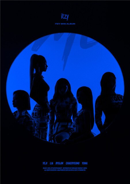 ITZY Kpop WANNABE Posters Korean Singers White Coated Paper Prints Clear Image Home Decoration wall stickers