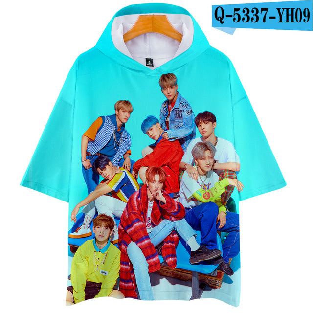 Idol Kpop ATEEZ 3D T-shirt Ulzzang Female  Tshirt - Kpopshop