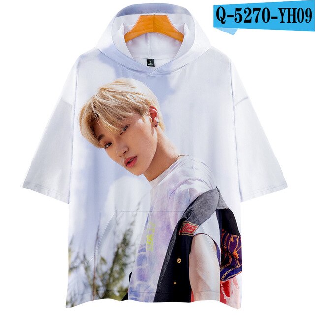 Idol Kpop ATEEZ 3D T-shirt Ulzzang Female  Tshirt - Kpopshop