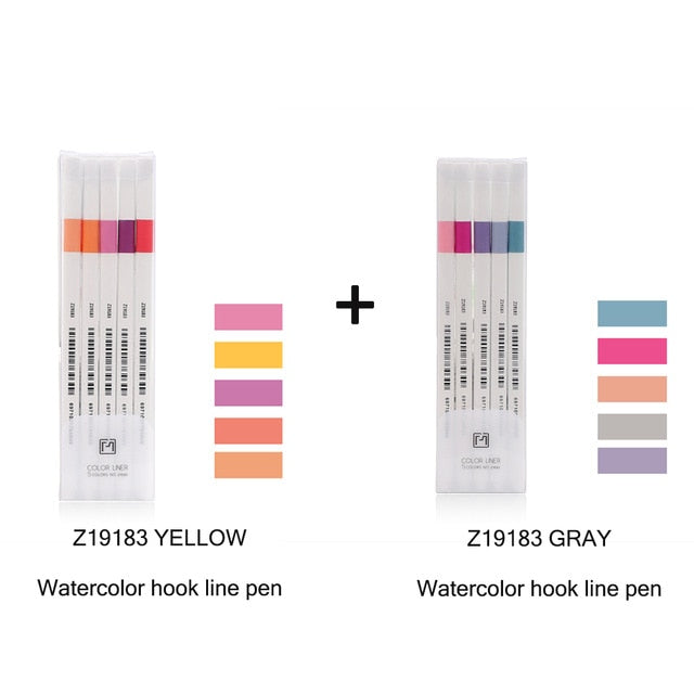 6pcs/set Creative cute Simple small fresh gel pen kawaii Quick drying Cap neutral pen journal supplies