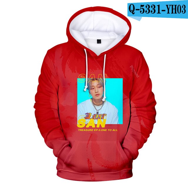 K POP KPOP K-POP ATEEZ Album 3D Printed Women/Men Hoodies Sweatshirts Korean Fashion Long Sleeve Fleece Hooded Jacket Tracksuit