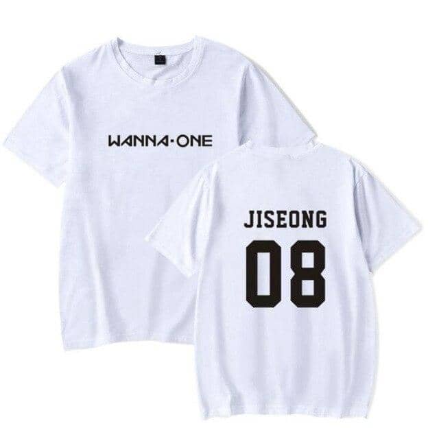 Kpop Newest K POP KPOP WANNA ONE Fans Supportive T Shirt For Women Men Cotton Short Sleeve Tshirt Couple Clothes Letter Print T-Shirt Femme that you'll fall in love with. At an affordable price at KPOPSHOP, We sell a variety of K POP KPOP WANNA ONE Fans Supportive T Shirt For Women Men Cotton Short Sleeve Tshirt Couple Clothes Letter Print T-Shirt Femme with Free Shipping.
