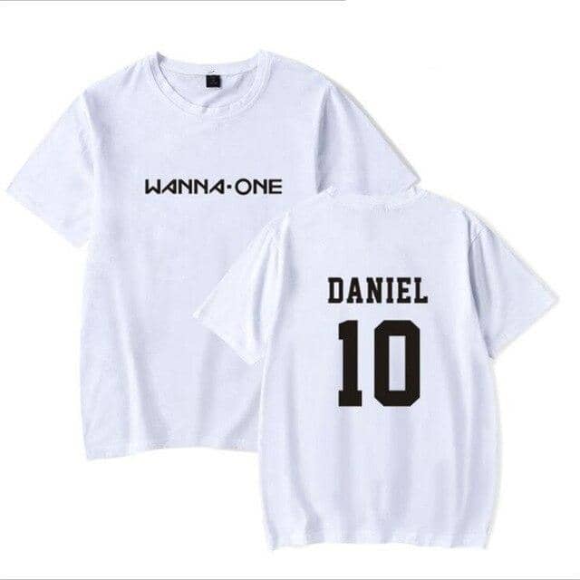 Kpop Newest K POP KPOP WANNA ONE Fans Supportive T Shirt For Women Men Cotton Short Sleeve Tshirt Couple Clothes Letter Print T-Shirt Femme that you'll fall in love with. At an affordable price at KPOPSHOP, We sell a variety of K POP KPOP WANNA ONE Fans Supportive T Shirt For Women Men Cotton Short Sleeve Tshirt Couple Clothes Letter Print T-Shirt Femme with Free Shipping.