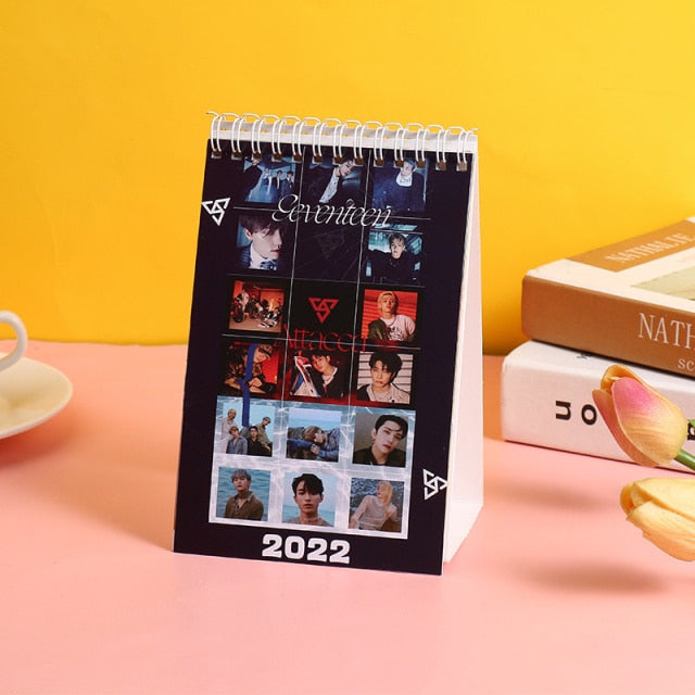 KPOP Bangtan Boys 2022 nct seventeen straykids ateez aespa desk calendar Cosplay gift JIMIN JK SUGA fan collection
