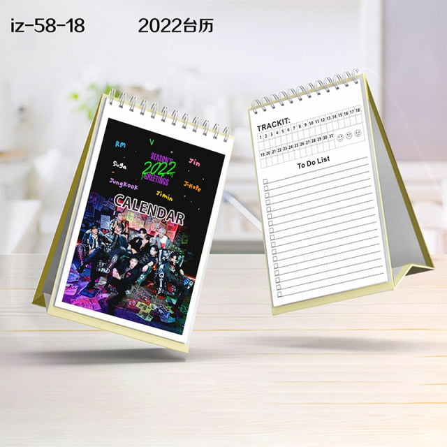 KPOP Bangtan Boys BL EXO NCT 2022 Desk Calendar Cosplay Gift JUNGKOOK JIMIN JK SUGA Fans Collection