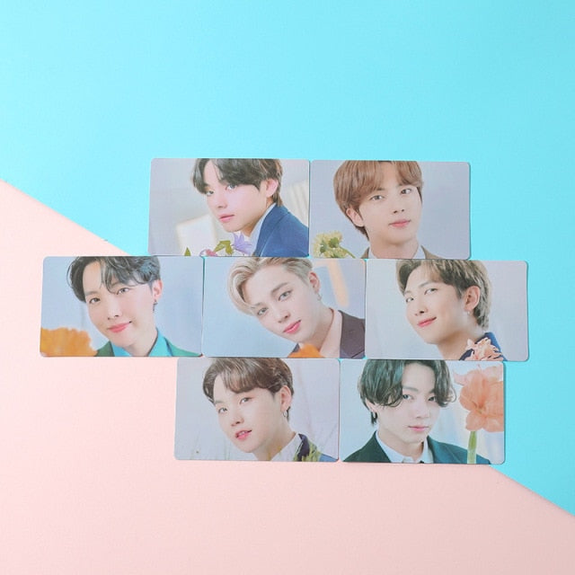 KPOP Bangtan Boys New Album Lomo Card Poster  BE M2U 2021 Winter Package Flowers FLO PhotoCard JK V JIMIN SUGA