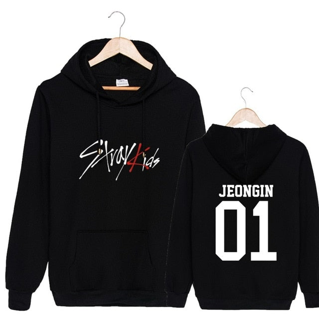 KPOP  StrayKids Unisex Sweatshirt Hoodie Pullover sweatshirts WOOJIN BANG CHAN for man and woman