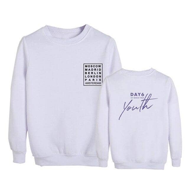 Kpop Newest KPOP DAY6 Youth in EUROPE Album Tour Round Neck Hoodies Long Sleeve Tops Pullovers Sweatshirt PT1042 that you'll fall in love with. At an affordable price at KPOPSHOP, We sell a variety of KPOP DAY6 Youth in EUROPE Album Tour Round Neck Hoodies Long Sleeve Tops Pullovers Sweatshirt PT1042 with Free Shipping.