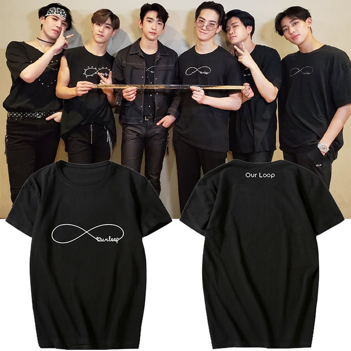 KPOP GOT7 Our Loop T Shirt Tour Vocal Concert Women Tshirt Casual Short Sleeve Tee Shirt Tops Femme 2021 New Style Streetwear